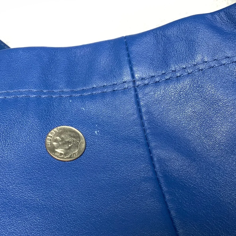 Coach Penelope Blue Leather Hobo Shoulder Bag - F16535